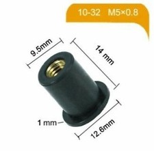 Honda VFR Motorcycle M5 Well nuts rubber nuts wind screen rubber nuts x 20 