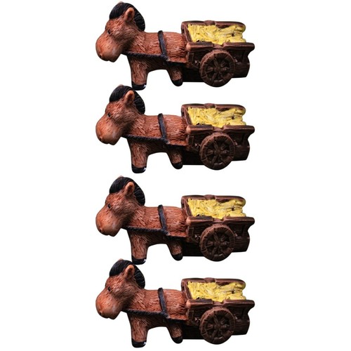 4pcs sturdy resin - resin, donkey