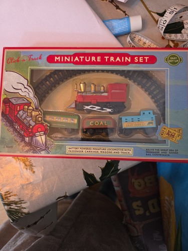 Miniature train set click - train,