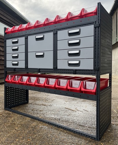 Van racking shelving - van,