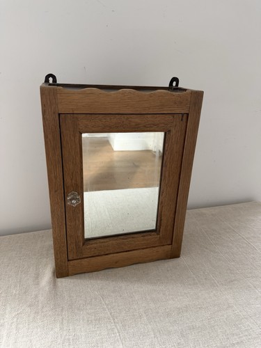 Vintage wall mounted small - wall, oak