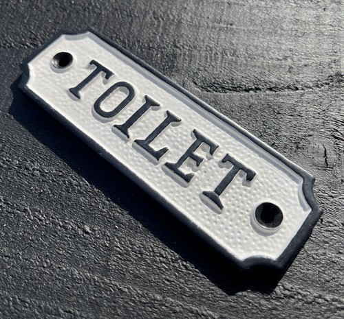 Toilet sign iron - toilet, retro