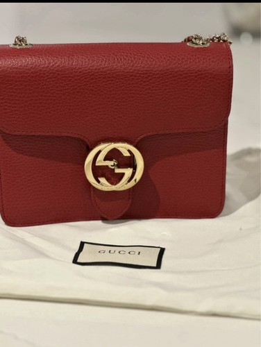 Gucci bag red color leather - gucci,
