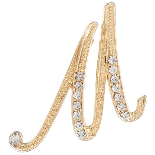 Letter brooch pins z - letter, a-z