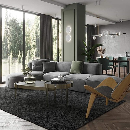 Fin grey designer - fin, velvet