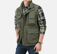 Men Waistcoat Multi Pockets