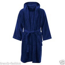 KIDS BATHROBE BOYS GIRLS 100% EGYPTIAN COTTON TOWELLING DRESSING GOWN SOFT TOWEL