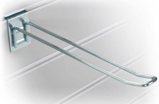 Double Prong Slatwall Hooks 4" 10cm, 6" 15cm, 8" 20cm, 10" 25cm - 10 per order