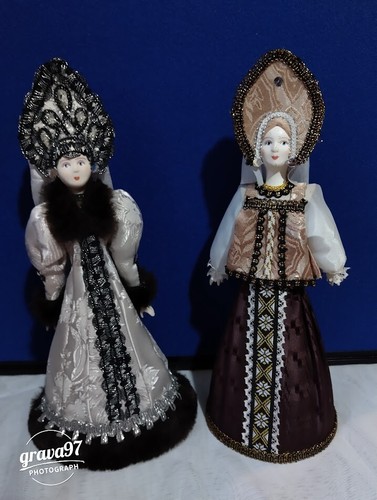 Two folk art russian style - two,