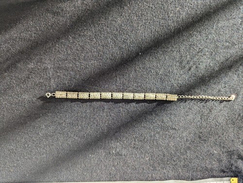 Vintage diamante silvertone - vintage,
