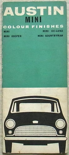 Austin mini colour - mini, finishes