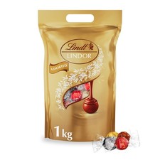 Lindt Gold Assorted Chocolate Truffles - 1kg Bag (Approx 80pcs) Smooth Filling