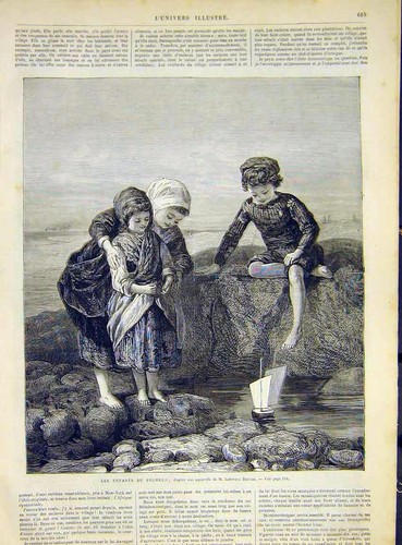 Original old antique - original, print