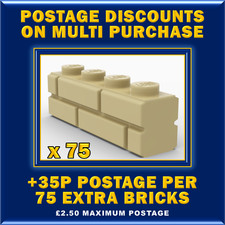 x 75 New Genuine Lego 1x4