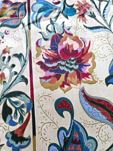 Curtina vintage floral lined - floral,