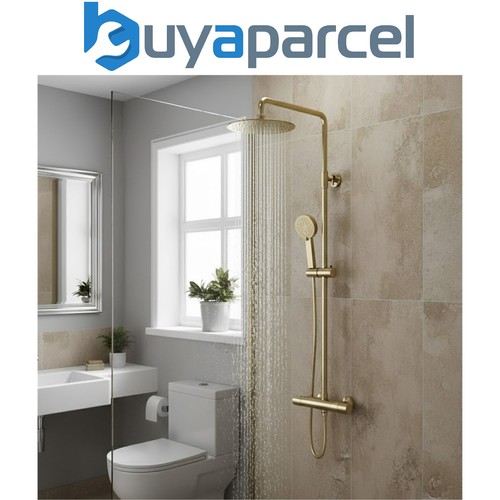 Round brushed brass - brushed,