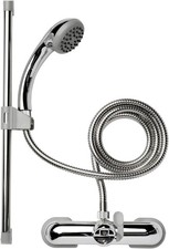 Croydex Shower Head and Hose Mixer Set with Riser Rail - 1.5m Shower Hose,39