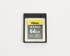Nikon 64GB XQD Memory Card Supports PCIe 2.0 & USB 3.0, W: 400 MB/s, R: 440 MB/s