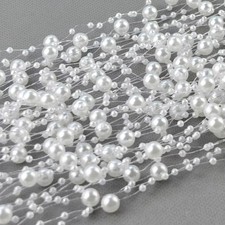 5m Faux Pearl Bead Wire String