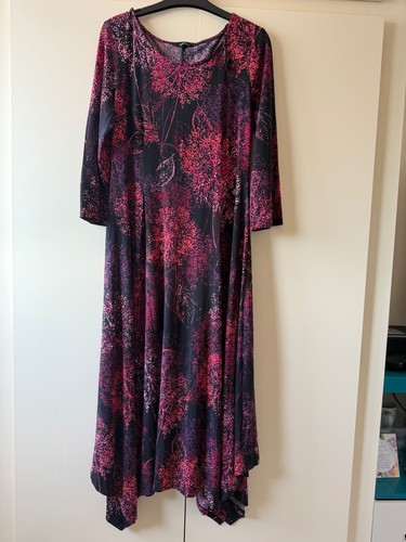 Foliage hanky hem midi - foliage, dress