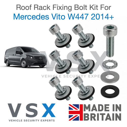Roof rack fitting bolt kit - roof,