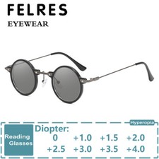 Men Women Round Tinted Reading