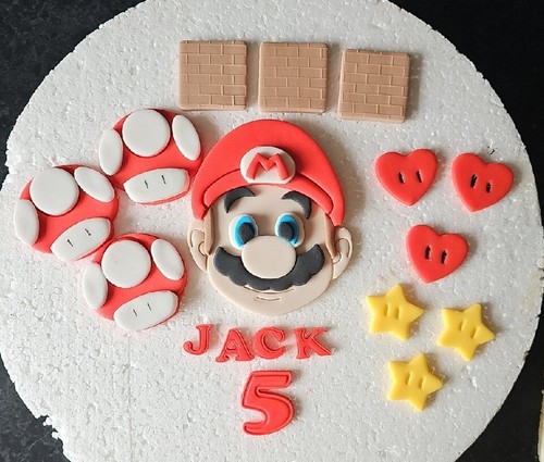 Edible fondant mario - edible, all