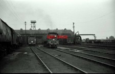 PHOTO  SR LOCOS AT EXMOUTH JUNCTION SHED TO THE LEFT IS UNREBUILT 'BATTLE OF BRI