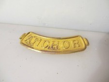 Brass Boat "Anchor" Plaque