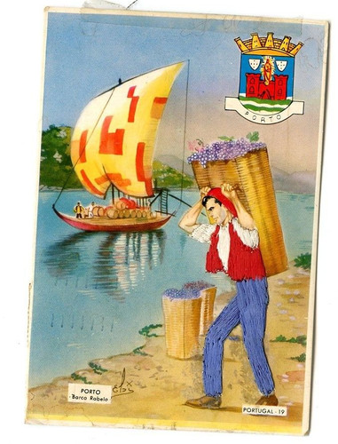 1989 postcard portugal silk - portugal,