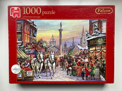 Christmas carriage 1000 piece - christmas, carriage.
