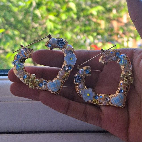 Gold tone y2k gyaru - tone, heart