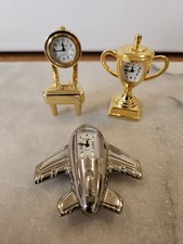 3 X Mini Mantel Clocks (New