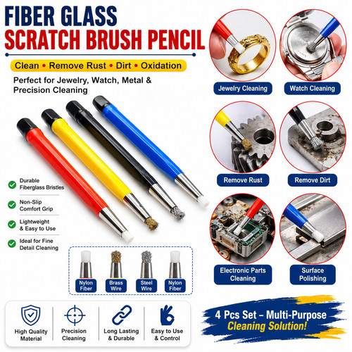 Fiber glass scratch brush - fiber,