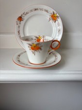 Shelley China TRIO Acacia Pattern 1920’s   Reg No12588 made in Bone China