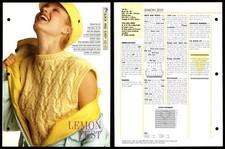 Lemon Zest - Vest - Creative Needles - Aran - Knitting Pattern