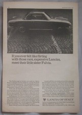 1965 Lancia Fulvia Original advert