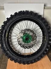HAAN REAR WHEEL BLACK RIM/GREEN HUB (19 X 1.85) KAWASAKI KX/KXF 125-450 03-24