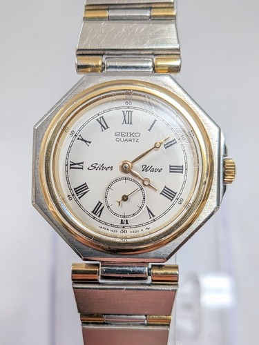 Seiko silver wave octagon - wave,