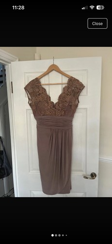 Alexon taupe lace occasion - alexon,
