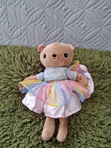 Plush bear rainbow ballet - bear,