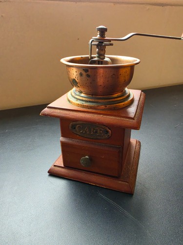 Vintage wooden manual - vintage,