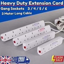 Extension Lead 3 4 5 6  Gang