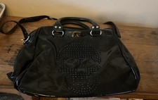 Butler And Wilson scull  Print Black patent Handbag Vintage
