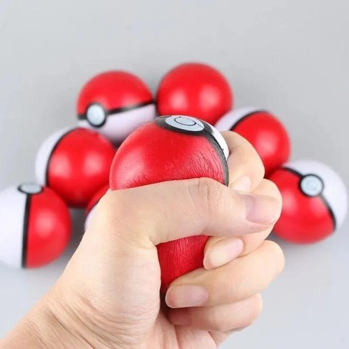 Pokeball stress ball squeeze - pokeball,