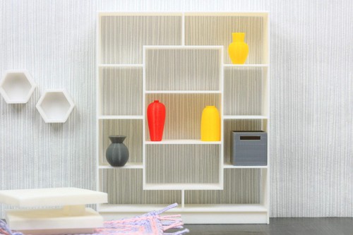 Large modern bookshelf 1 12 - bookshelf, |