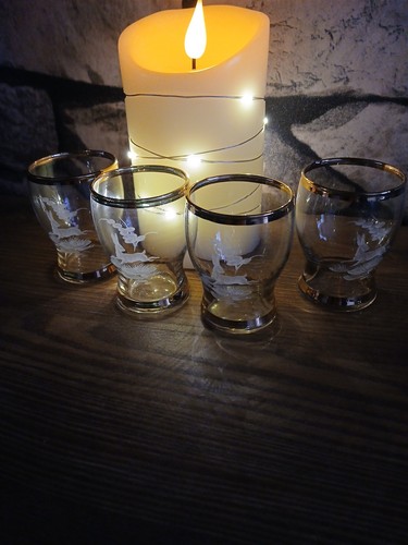 Set vodka liqueur glasses - of,