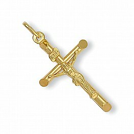 9ct gold cross crucifix jesus - 9ct,