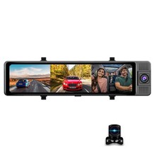 11.26in 3 Lens Dash Cam Car DVR Video Recorder Camera WiFi Night Vision G-Sensor