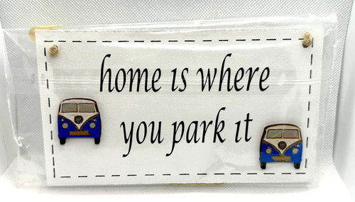 Camper wooden hanging - vw, sign